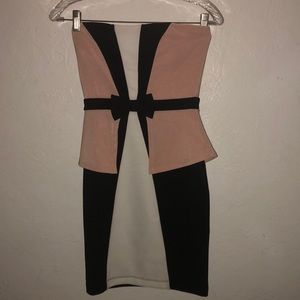 tuxedo style mini dress